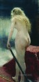 the model 1895 Ilya Repin Impressionistic nude